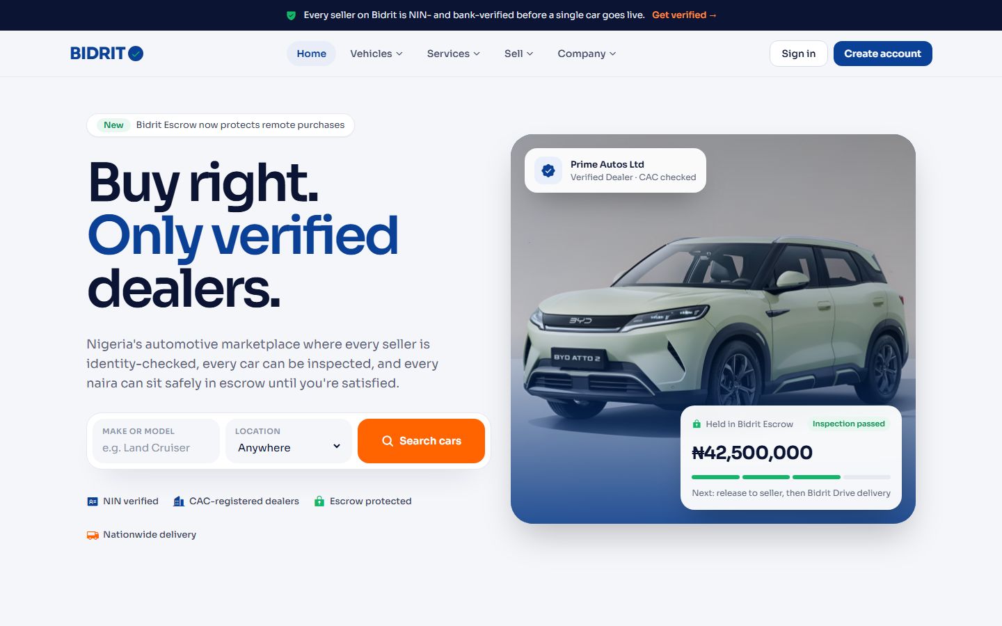 Bidrit Automotive Marketplace